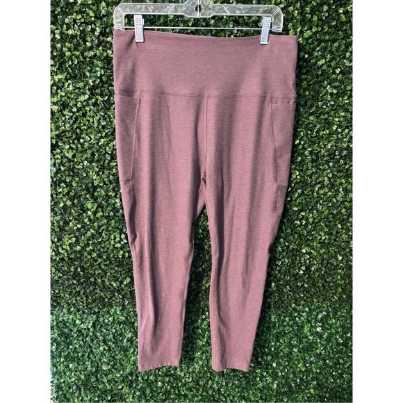 Beyond Yoga Space Dye Brown Leggings Sz 1XL - Picture 1 of 4